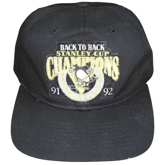 STARTER Other - Vintage 1991-92 Pittsburgh Penguins Back to Back Stanly Cup Champs Starter Hat